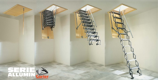 Heavy duty top and bottom opening access ladder
